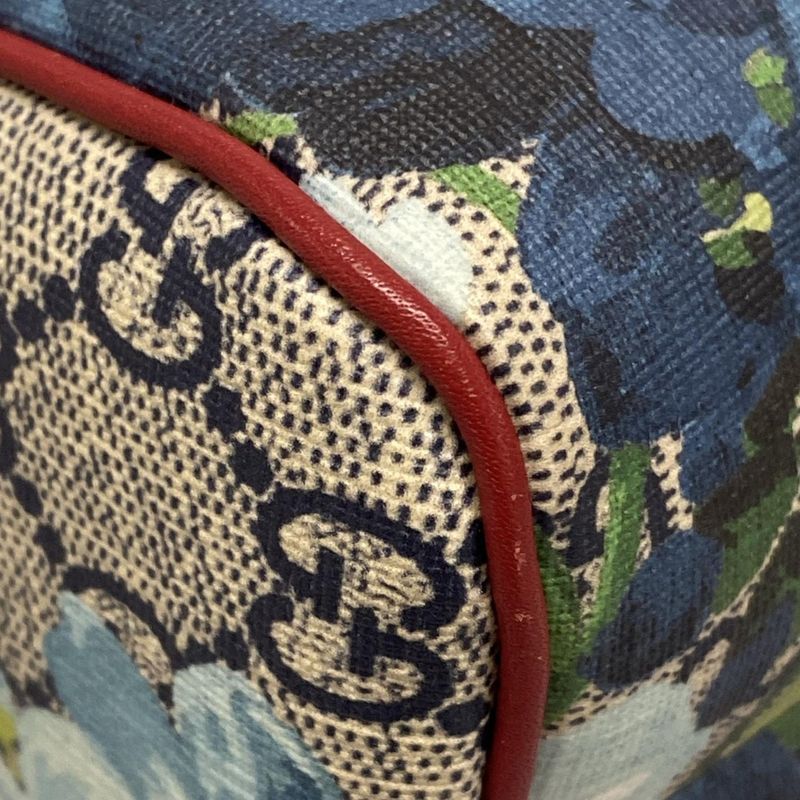 Gucci Handbag GG Blooms 546312 Navy×red×multi Leather