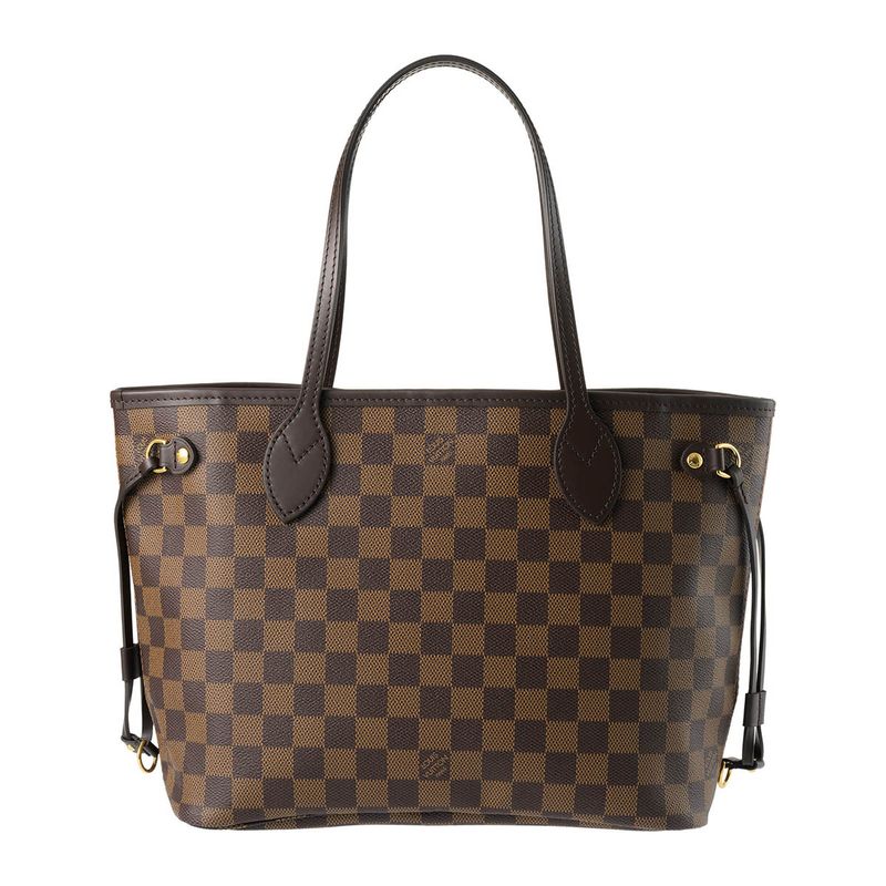 Louis Vuitton Tote Bag Neverfull PM Brown/cerise Red