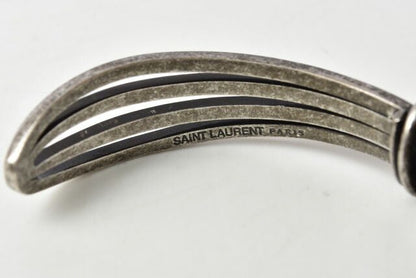Saint Laurent Bangle Bracelet Saint Laurent Cuff Bracelet Vintage Silver