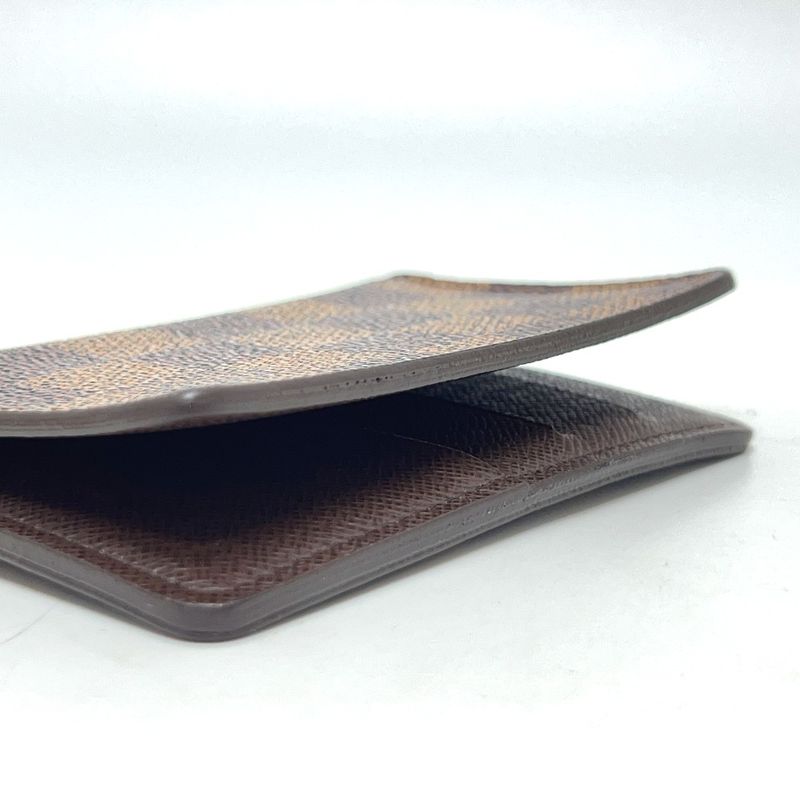 Louis Vuitton Card Case Organizer De Poche M60502 Damier Canvas Ebène Brown