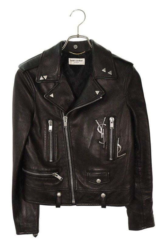 Saint Laurent Paris L01 469036 Y5oa2 YSL Studded Decoration Riders Leather