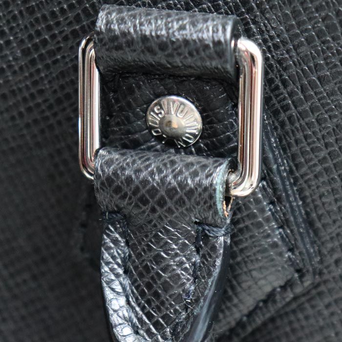 Louis Vuitton Vertical Tote 2way Shoulder Bag Taiga Black M30811 IC Chip Men's