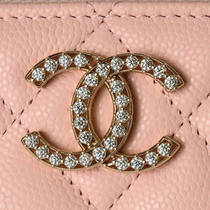 Chanel Card Case Fragment Case Pink