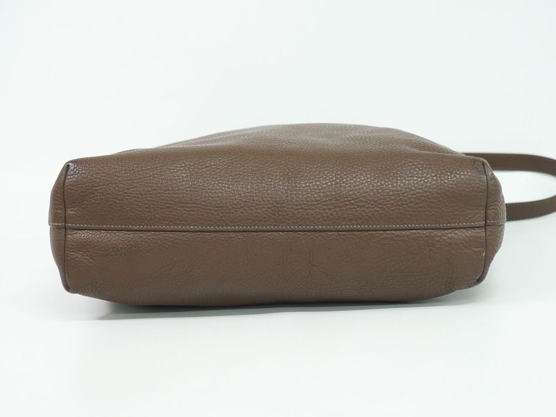 Authentic Prada Leather 2WAY Shoulder Bag Brown Bag Pre-owned [follow-up