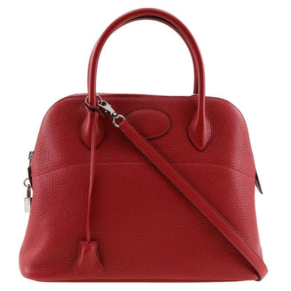 Hermes Bolide 31 Taurillon Clemence Rouge Vif □Q Ladies Handbag
