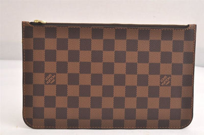 Louis Vuitton Damier Neverfull Pouch Wallet Clutch Bag LV 3392n