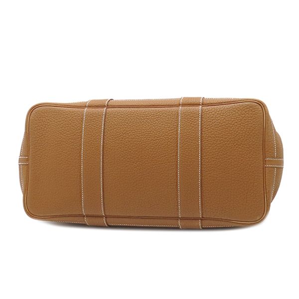 Hermes Tote Bag Garden Party PM Negonda Gold Silver Hardware Brown Sold Goods