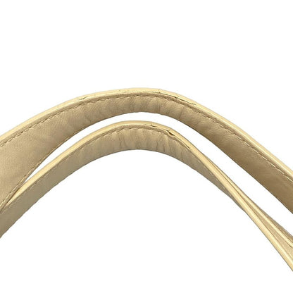 Dior/christian Dior Tote Bag Canage Stitch Ivory Chain Shoulder/silver Hardware