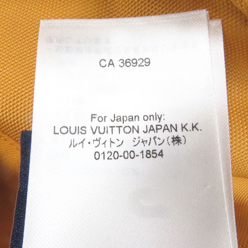 Louis Vuitton 2024 Sleeve Leather Back Logo Padded Varsity Jacket Mustard 52