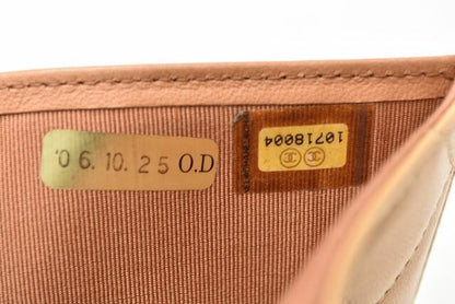 Chanel Wallet Chanel 3 Fold Wallet A82288 Lambskin Beige Silver Hardware