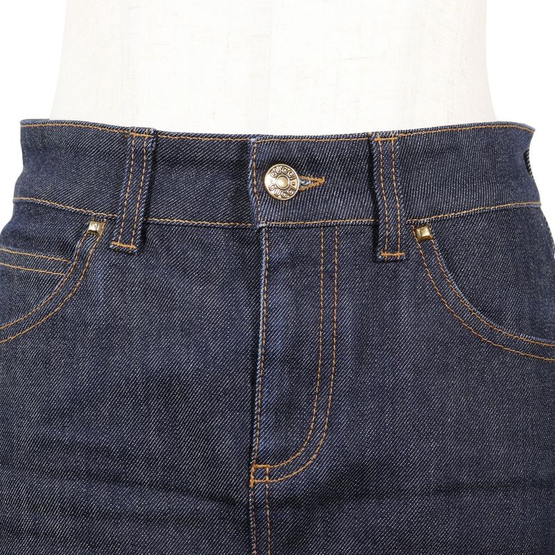 Gucci Bb05310310 Denim Navy Women's Mini Skirt