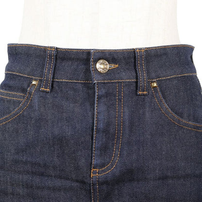 Gucci Bb05310310 Denim Navy Women's Mini Skirt