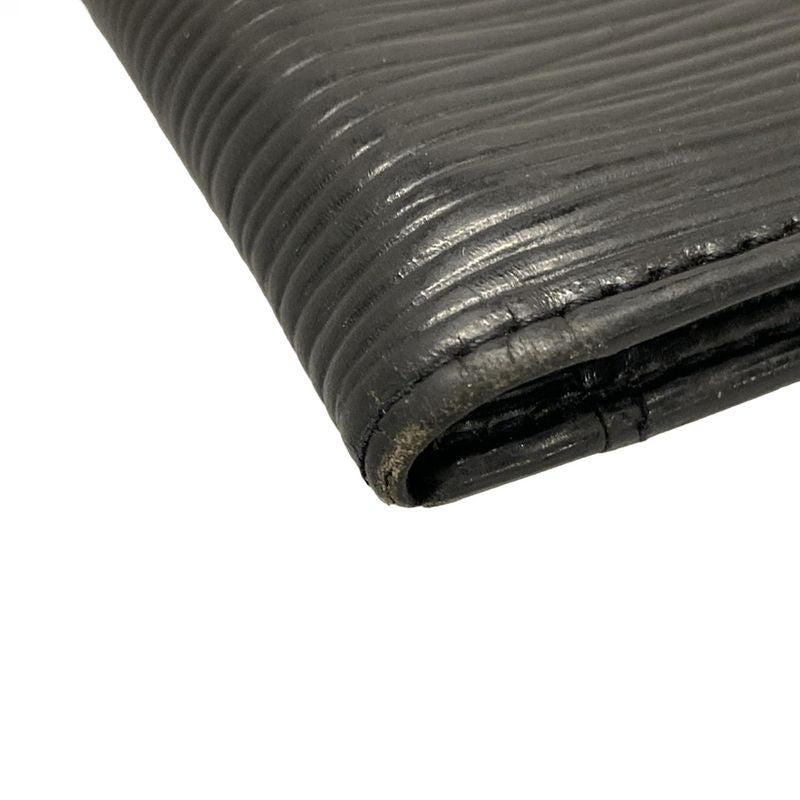 Louis Vuitton Epi Card Case With Organizer De Poche M63582 Noir Black Leather