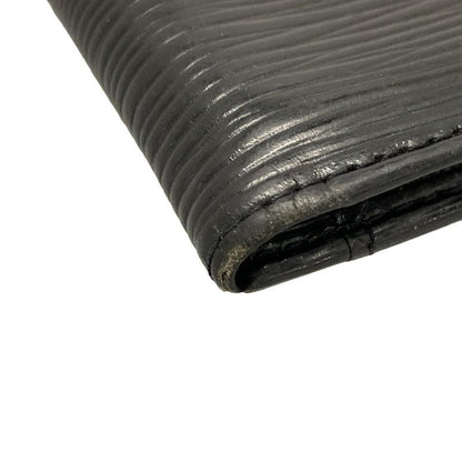 Louis Vuitton Epi Card Case With Organizer De Poche M63582 Noir Black Leather