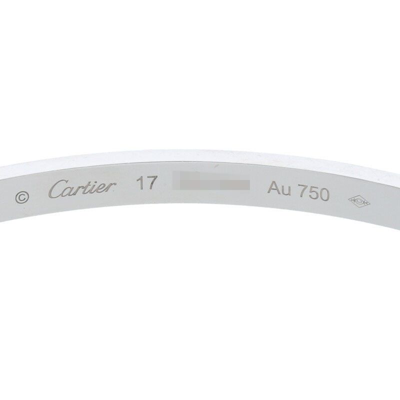 Cartier LOVE Bracelet SM Love Bracelet 18K White Gold Diamond Bracelet Men 17