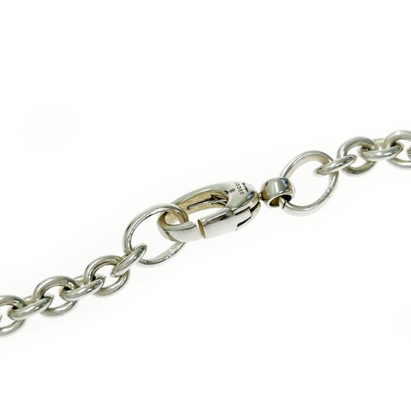 Gucci Silver Interlocking G Necklace 27.7g 925 Engraved 366825 Necklace