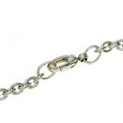 Gucci Silver Interlocking G Necklace 27.7g 925 Engraved 366825 Necklace