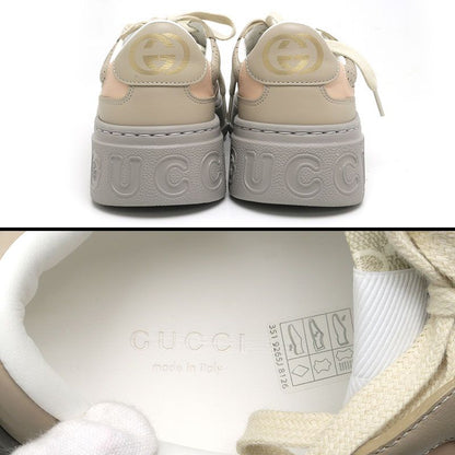 Gucci Low Cut Sneakers 700775 37.5 GG Supreme Beige