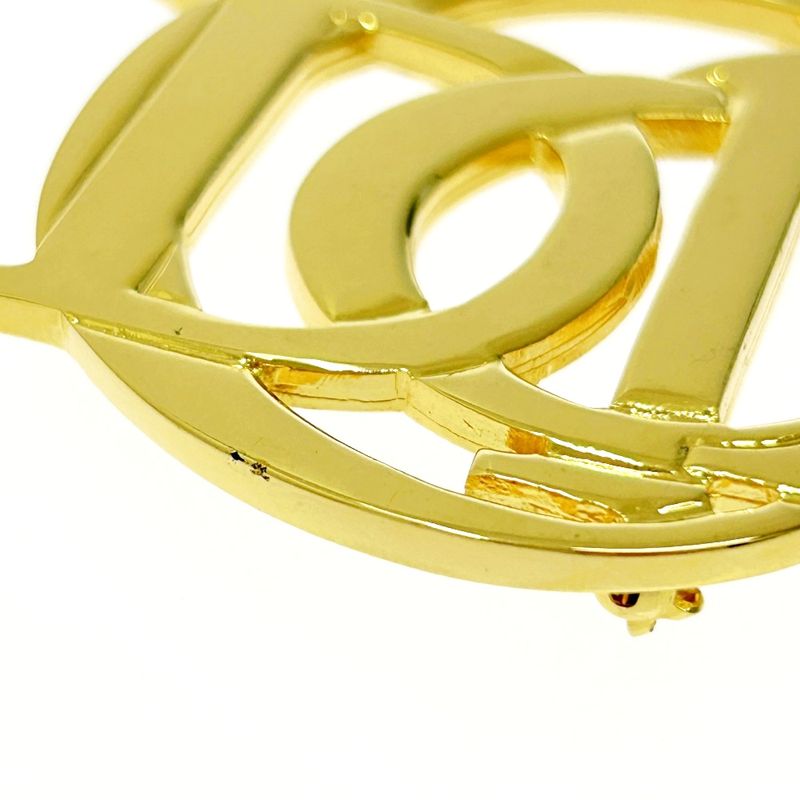 Christian Dior GP Logo Brooch Ladies Gold 414266 Brooch