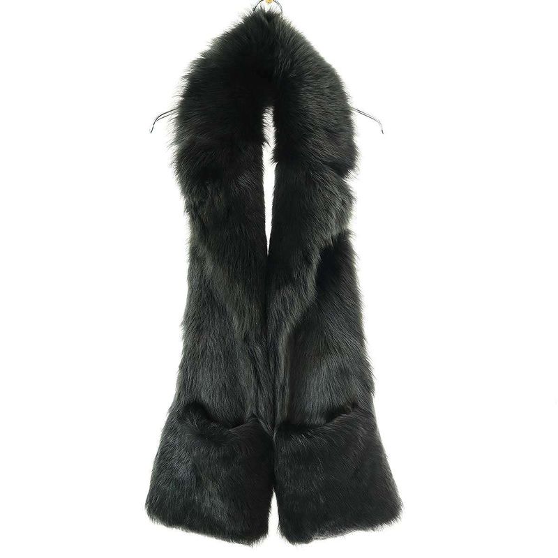 Bottega Veneta 22aw Lambskin Fur Vest Scarf 717711 V27w0 Green