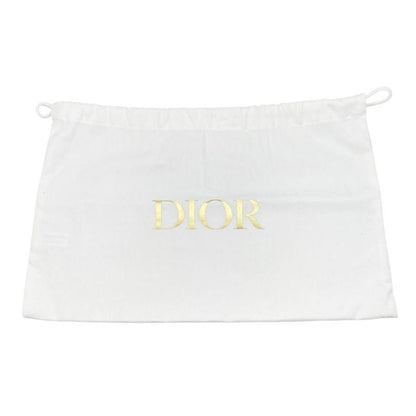 Christian Dior Shoulder Bag Caro Double Pouch S7431ubae Leather Logo Black Gold