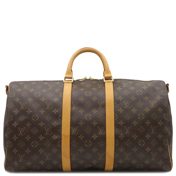 Louis Vuitton Boston Bag Keepall Bandoliere 50 Monogram Canvas Monogram Gold