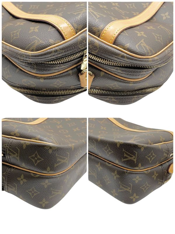Louis Vuitton Shoulder Bag Reporter PM Monogram Leather Brown