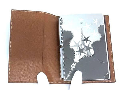 Hermes Agenda GM Courchevel Silver Hardware Notebook Schedule Book