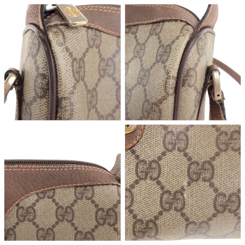 Gucci Vintage Sherry Line Beige Brown GG Supreme Canvas 001 904 2018 Shoulder