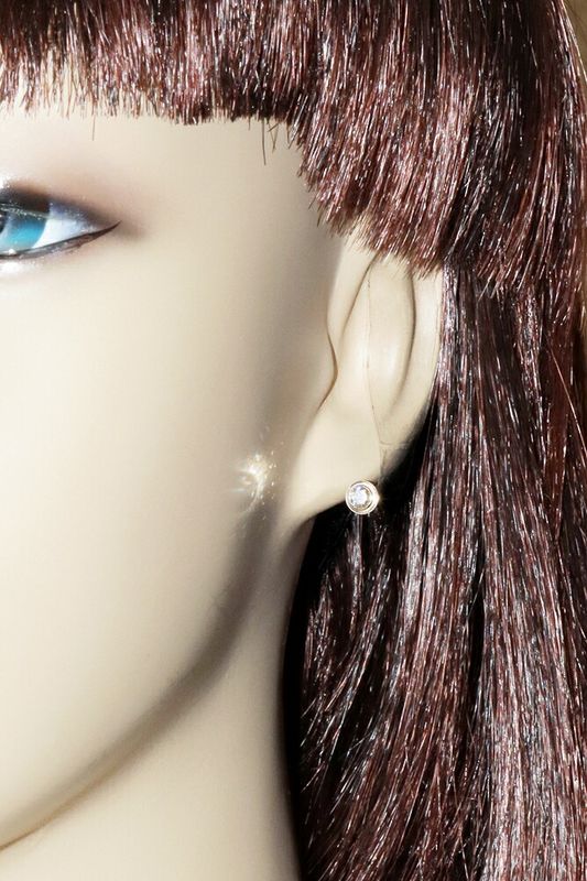 Cartier Earrings 18K Yellow Gold 2P Diamonds (026ct) D'amour Earrings MM