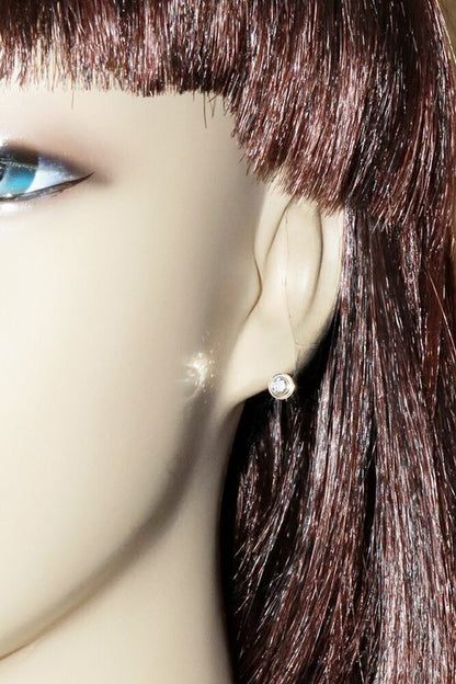 Cartier Earrings 18K Yellow Gold 2P Diamonds (026ct) D'amour Earrings MM