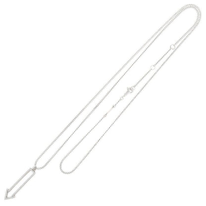 Celine 460sj6bcz.01xs Arrow Rhodium Finish Crystal Necklace Men's