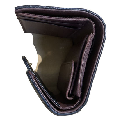Chanel - A81900 Matelasse Caviar Skin Small Flap Wallet Trifold Ladies Black