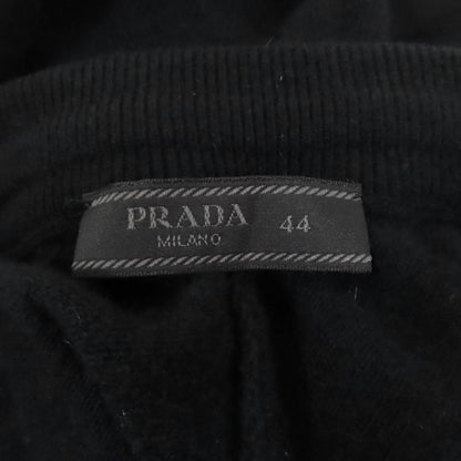 Prada Ump62 Cashmere Blend Re-nylon Triangle Logo Knit Pants Bottoms Black 44