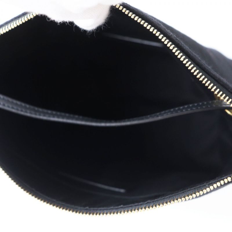 Saint Laurent Paris 7110435 Women's Wool And Leather Pouch