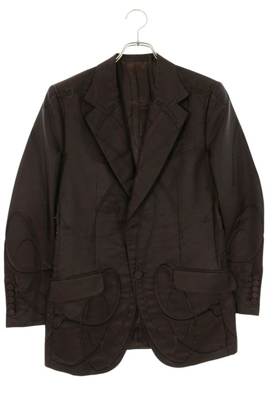 Gucci 260879 Belt Design Tailored Jacket Men 46