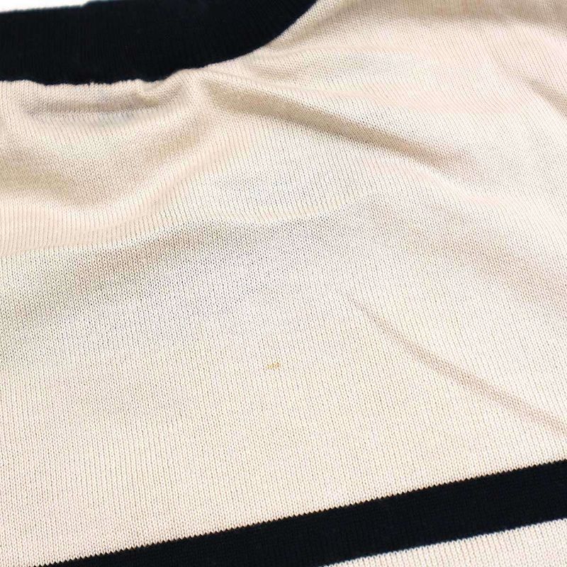 Louis Vuitton Striped Knit Sweater with Ribbon Design Rw111w Wsks02mx1 Mixed