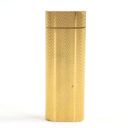 Cartier All-over Pattern Oval Form Roller Type Smoking Goods Gas