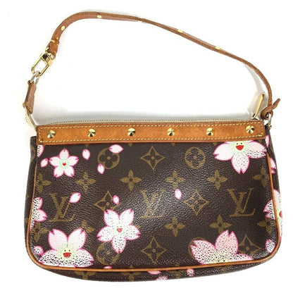 Louis Vuitton Handbag Pochette Accessoire M92006 Monogram Cherry Blossom Canvas