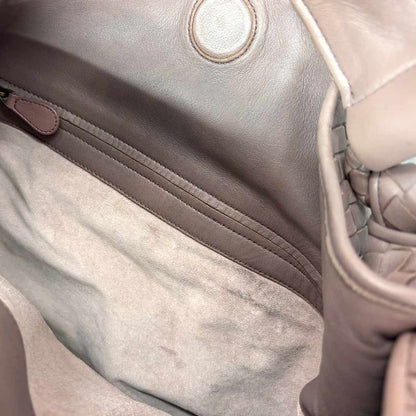 Bottega Veneta Intrecciato One Shoulder Bag Leather Brown Intrecciato Shoulder