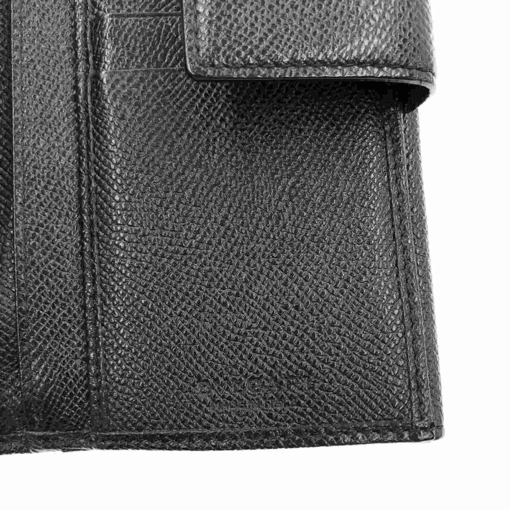 Bvlgari Bvlgari Bvlgari W Hook Long Wallet Silver Hardware 30416 Black