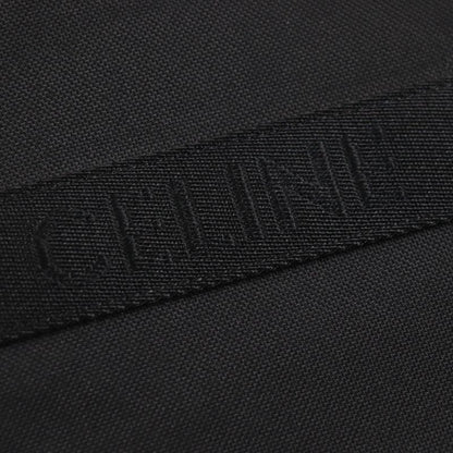 Celine 11008 Trekking Vertical Cabas Nylon Tote Bag With Logo Pouch Black