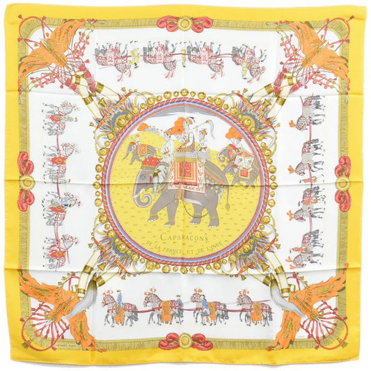 Authentic Hermes Scarf Carré 90 Caparacons DE LA France ET DE L'inde Horse