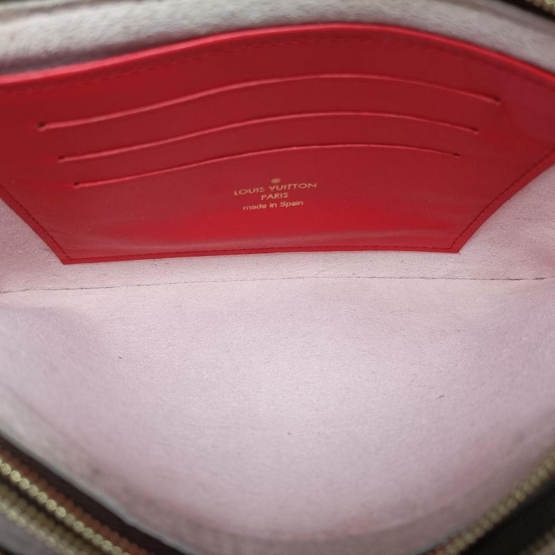 Louis Vuitton Pochette Double Zip Blooming Flower Monogram /brownish And Multi