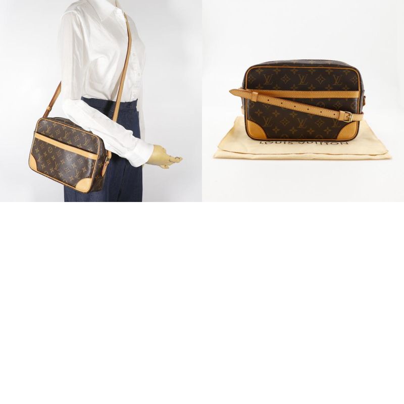 Louis Vuitton Trocadero 27 M51274 Monogram Canvas Brown Mb0047 Unisex Shoulder