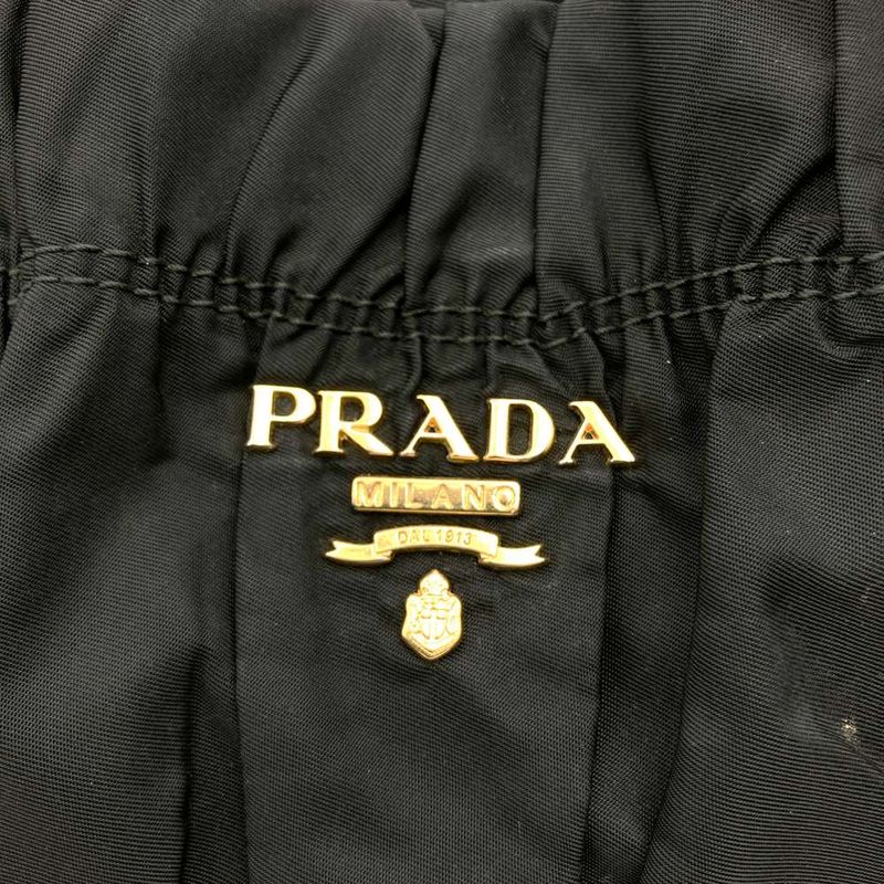 Prada Handbag Tote Shoulder Bag 2way Nylon Black Women