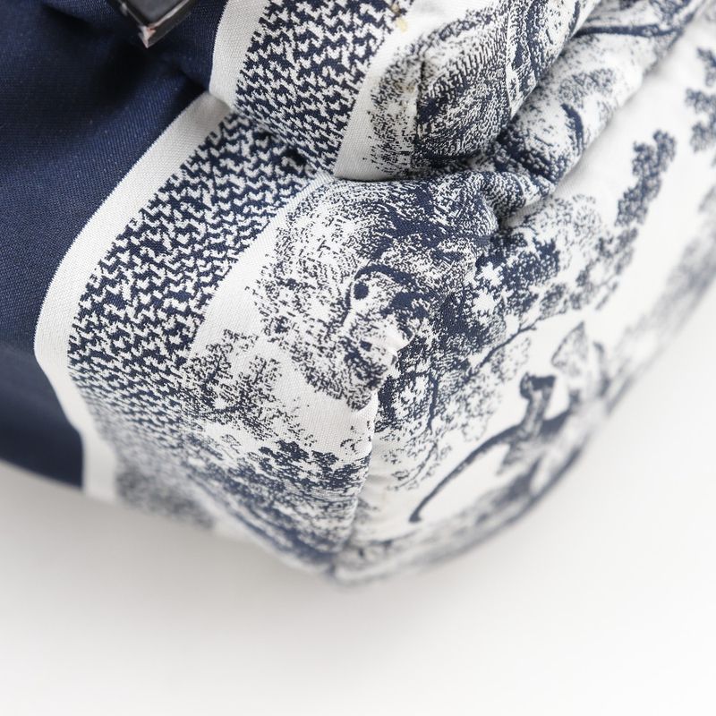 Dior Christian Dior Small Backpack Toile De Jouy M6108sntj Nylon Black/white