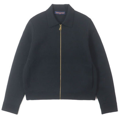 Louis Vuitton 25SS 1afyej Embossed Technical Wool Zip-up Jacket Blouson Black