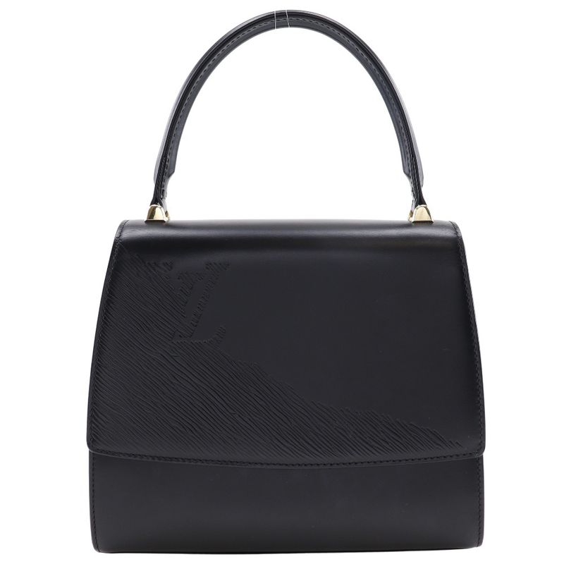 Louis Vuitton Athene Opera Line M63902 Epi Leather Black Mi1914 Ladies Handbag