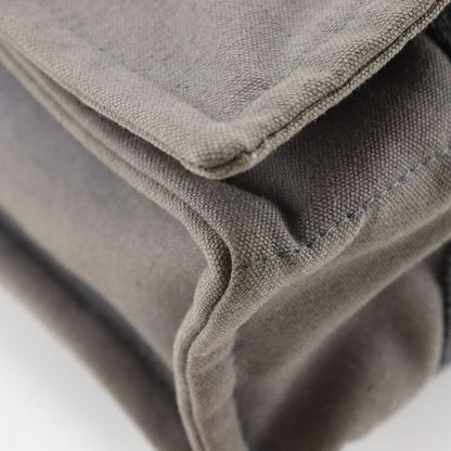 Hermes Fourre Tout Bassas MM Cotton Canvas Gray Unisex Shoulder Bag